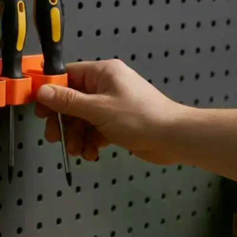 2Pcs Heavy Duty Wall-Mounted Tool Storage Rack for Screwdrivers Pliers Multipurpose Garage Workshop Tool Holder