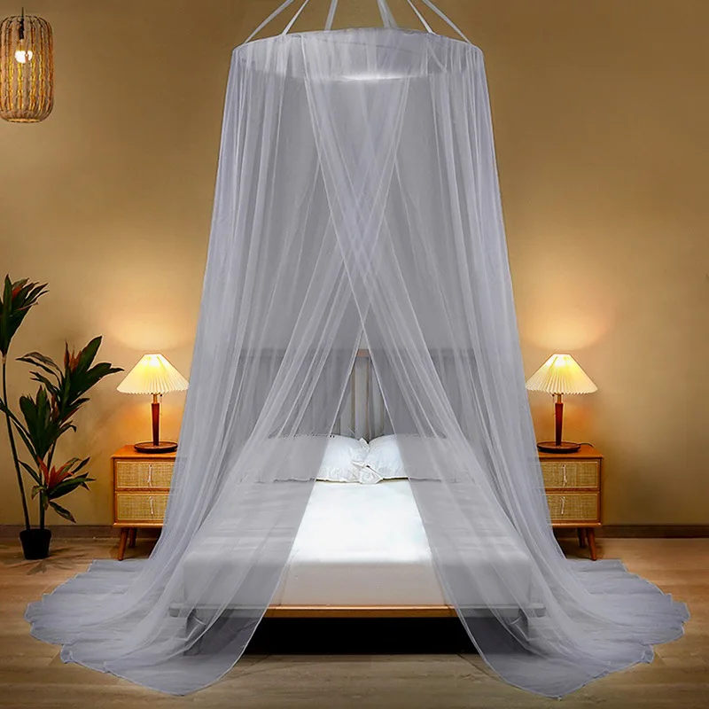 

Bed Canopy Bed Mosquito Net Summer Camping Repellent Tent Insect Curtain Foldable Net Living Room Bedroom