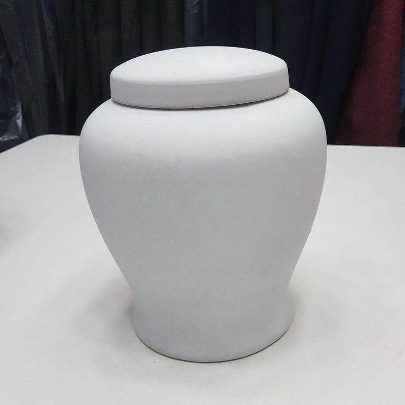 

Degradable urn, white and blue pet supplies