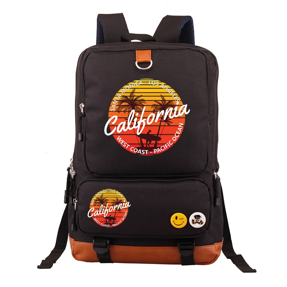 

2026 Hot Coconut Tree 2 Laptop Backpack, Casual Business Travel Backpack, Large Capacity Middle School Student Bag, Cartoon Popu