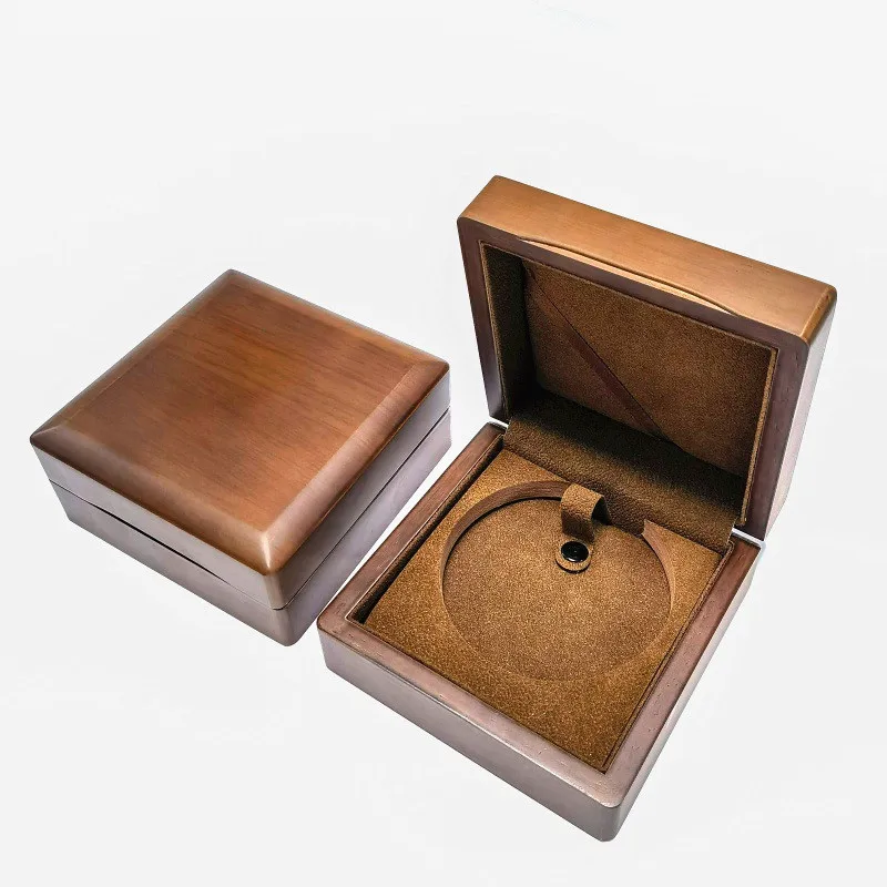 High-end walnut high-quality solid wood storage box Headphone upgrade line storage box