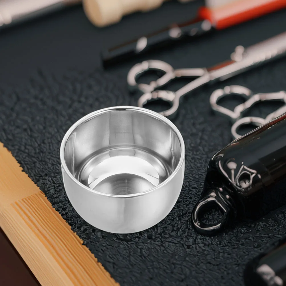 

2pcs Stainless Steel Bowl 200Ml Double Layer Mug For Men Unbreakable Lather Bowl Travel Shaving Soap Foaming Cup Shaving