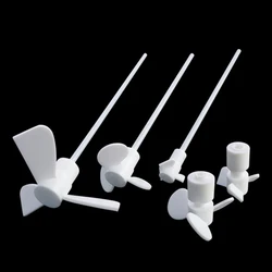 PTFE stirring paddle laboratory high temperature resistant propelled three-blade stirring rod 300-500mm