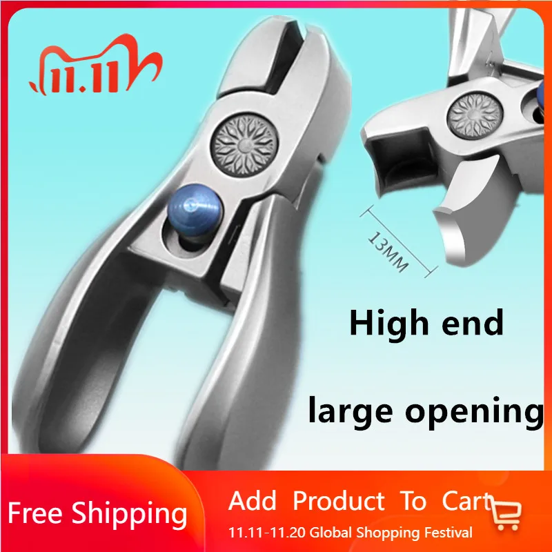 

Профессиональные мини-кусачки для ногтей из нержавеющей стали, высококачественные маникюрные ножницы с большим отверстием, ножницы для вросших ногтей