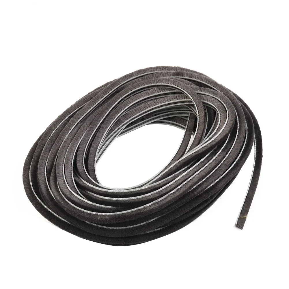 10m Hairy Seal Brush Seal Strip Draught Excluder Brush Casement Pile Seal Strip Door Weatherstrip For Sealing Casement Doors