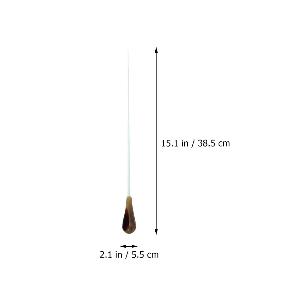 

2pcs Music Baton Resin Professional Conductor Stick Outdoor Long Handle Comfortable Conducting for Orchestra