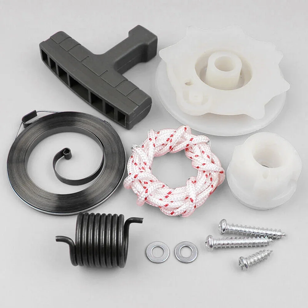 

Air Filter Bolt Recoil Starter Handle Kit Chainsaw Handle Grip Kit Parts Pulley Recoil 142 Replacement Starter