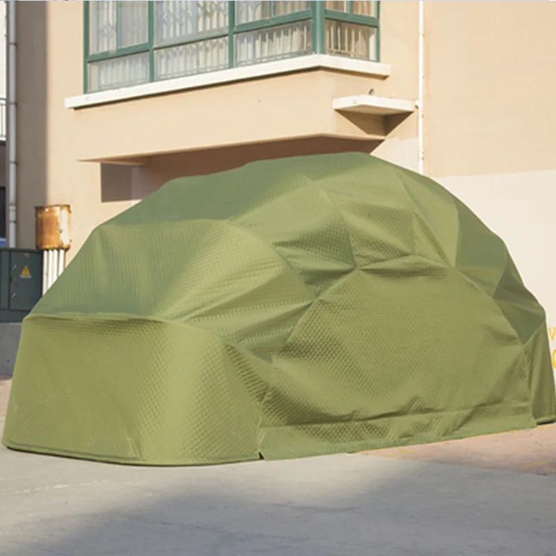 Mobile simple carport, fully automatic locking outdoor windproof sand multi-functional all-inclusive parking shed