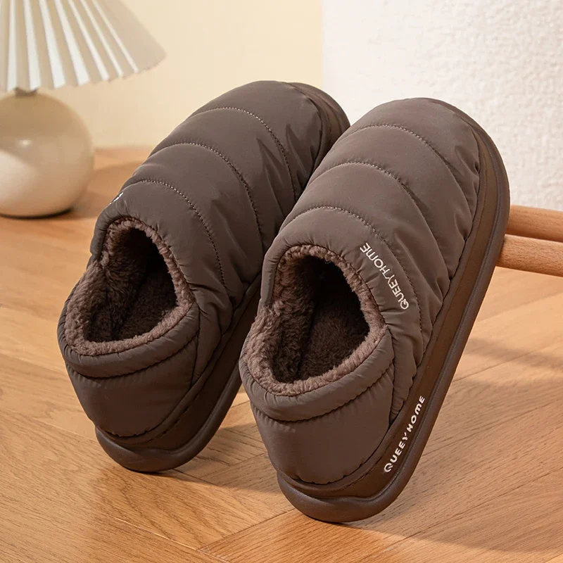 Cotton Slippers for Women's Winter Indoor Home Non-slip Thick Soles That Feel Like Stepping on Shit Xinjiang Cotton Plush