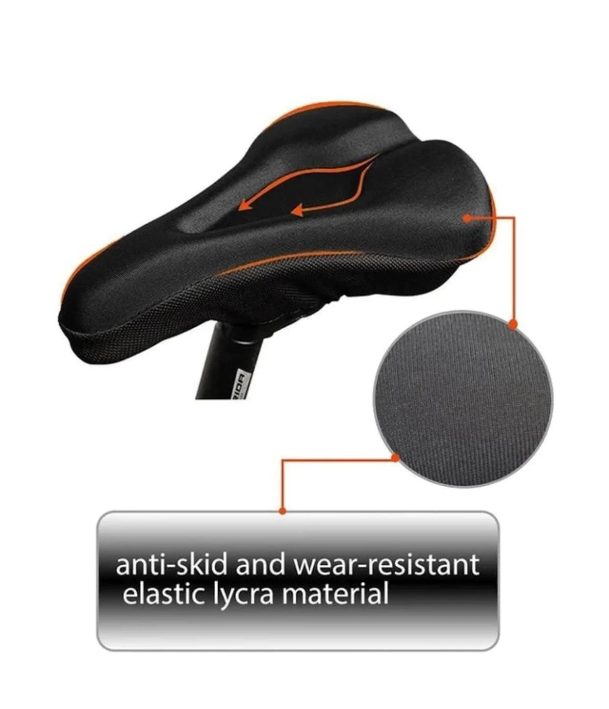 BIKE JELLİ SEAT COVER JELLİ SADDLE KILIFIRahat wide big Bum bike bicycle gel Cruiser extra sporty soft pad flood