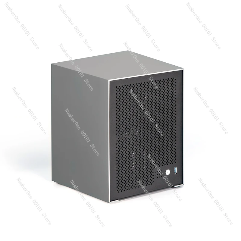 Tianjianzuo 6-disc NAS aluminum chassis small 1u power supply