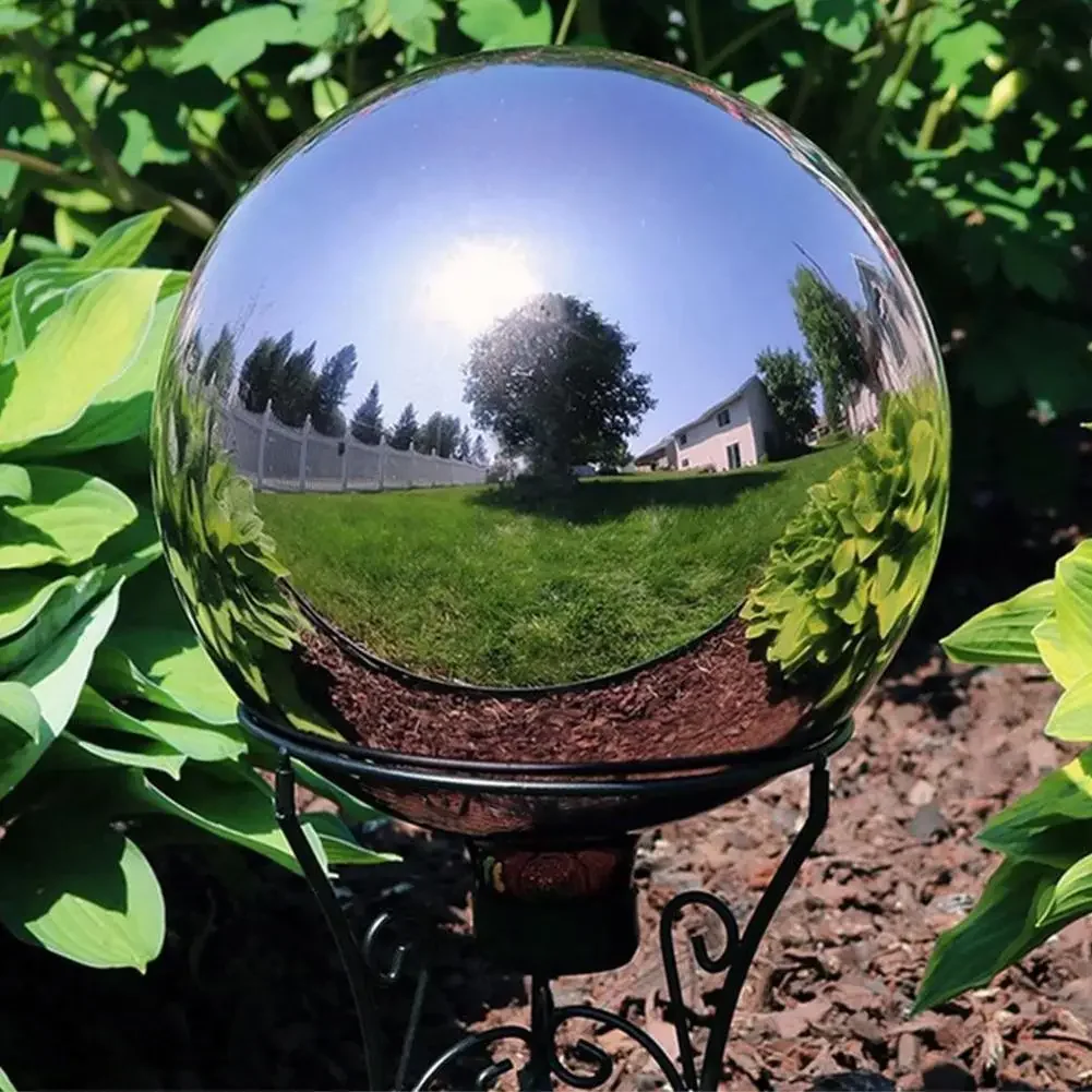 Diameter 200mm 304 Stainless Steel Hollow Ball Mirror Decoration Round Ball Stainless Steel Large Round Ball Floating Ball