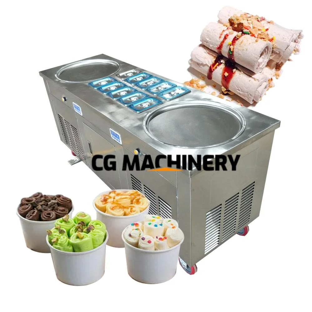 

Коммерческая машина для жареного мороженого в рулонах, Турция/Машина для жареного мороженого/Машина для производства рулетов для жарки мороженого, твердое мороженое