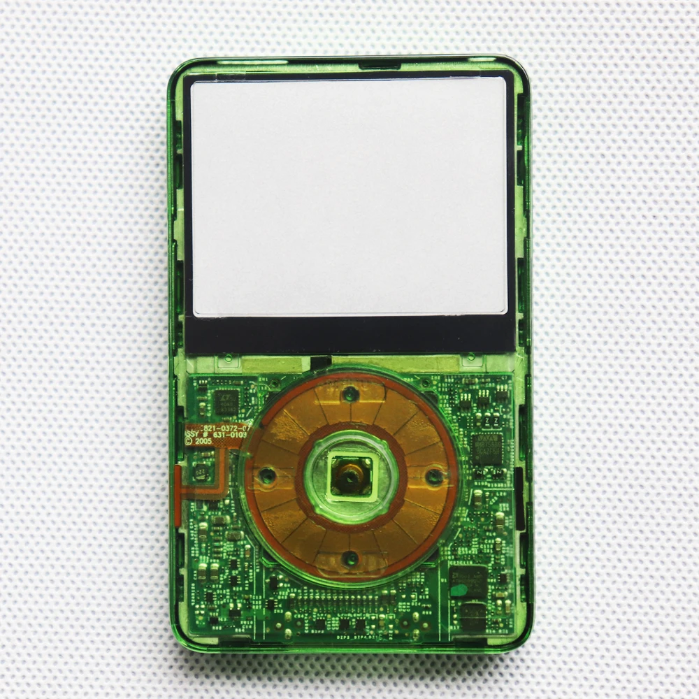Transparente Frontplatte mit Mittelknopf für iPod Video 5. Generation 30GB 60GB 5.5. Generation 30GB 80GB Kunststoffgehäuse – Detail 9