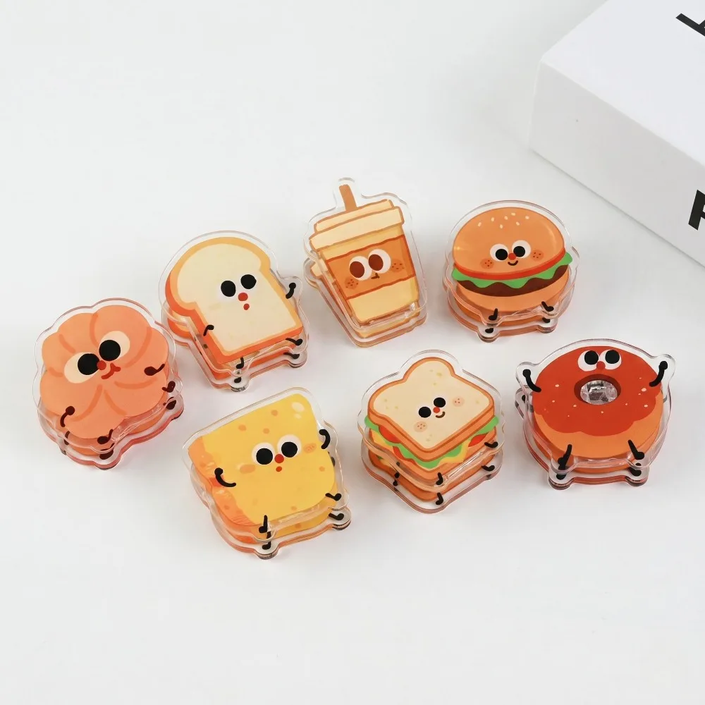 3/6pcs Cute Dessert Food Shape Bag Clips PP & Acrylic Multipurpose Sealing Clips for Snack Bags Receipts Papers Photos Fridge