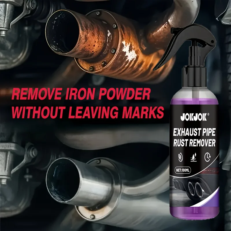 Car Exhaust Pipe Rust Inhibitor,Vehicle Chimney Oxidation Repair Agent,Metal Rust Remover,Chrome Surface Polisher