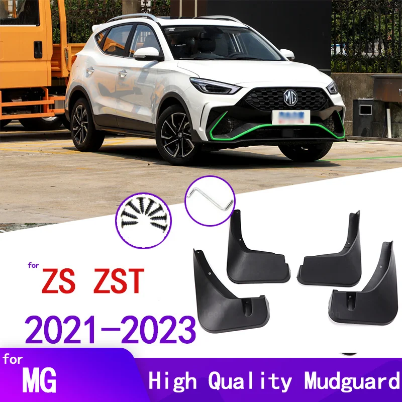 Mud Flaps For MG ZS EV ZX PLUS ZST VS ZS11 2021 2022 2023 Mudflaps Splash Guards Mud Flap Front Rear Mudguards Fender