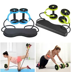 AB Wheels Roller Abdominal Muscle Resistance Pull Rope Trainer Waist Exercise Multi-Functional Home Workout Fitness Equipment
