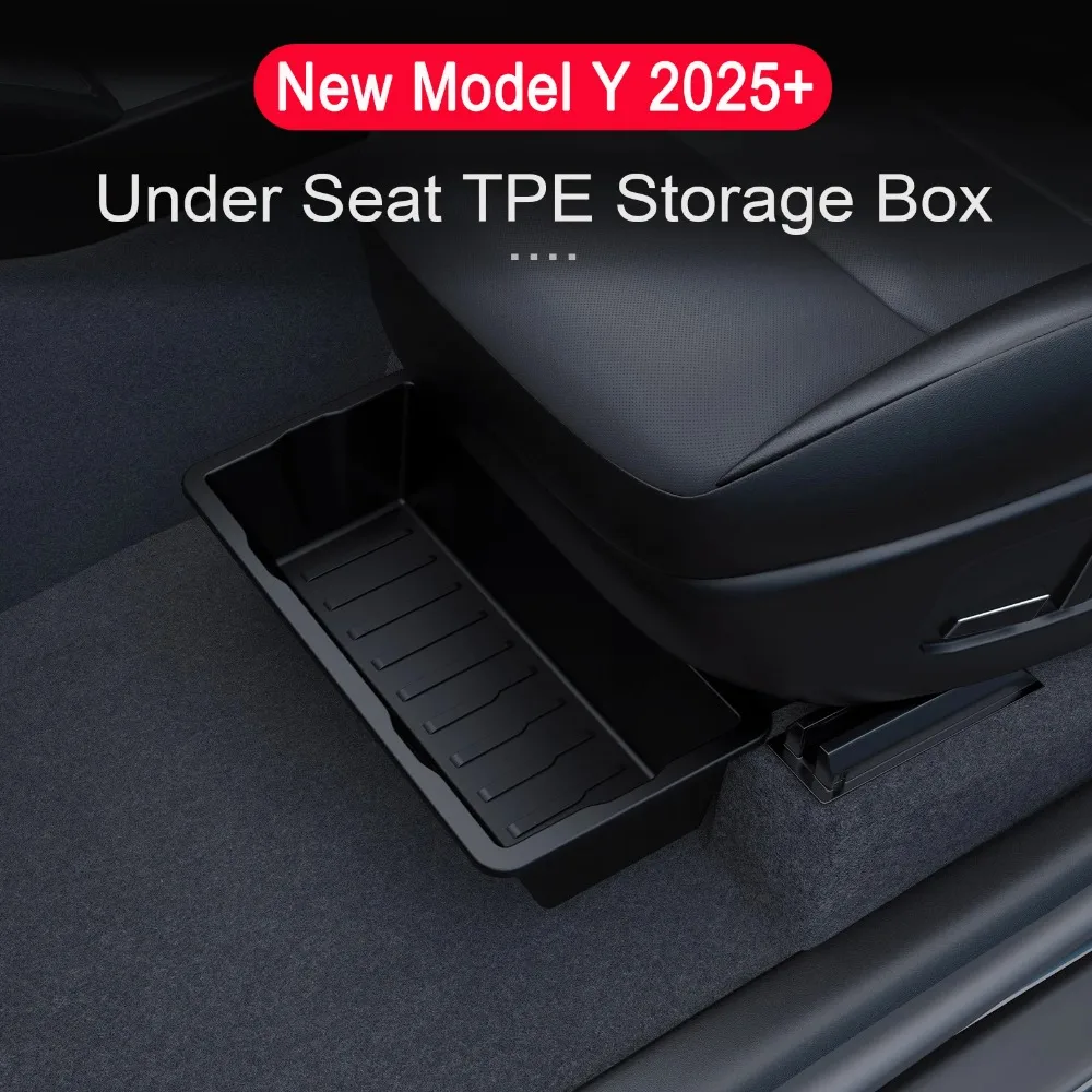 For Tesla New Model Y 2025 Launch Juniper Seat Storage Box Center Console Organizer Bins Front Rear Tray Trash Accessories