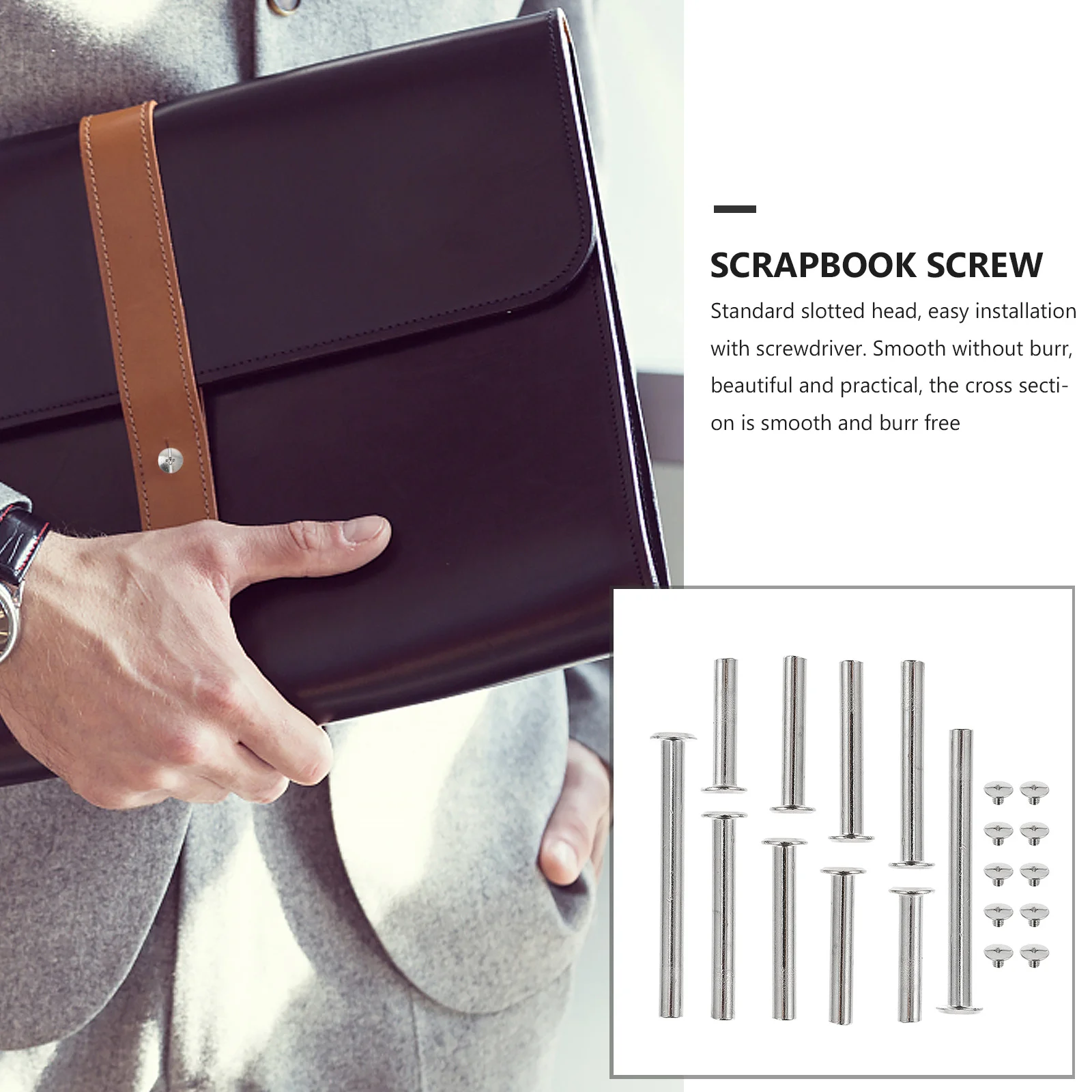 50 set Binding Screw Posts For Diy Scrapbook Craft Photo Albums Calendar Metal Fasteners Rust Resistant