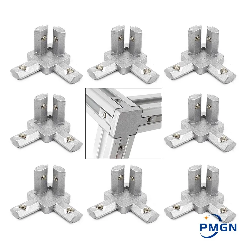4 Stks 3-Way 2020 Serie End Hoekbeugel T Slot 2020 Beugel Kit met