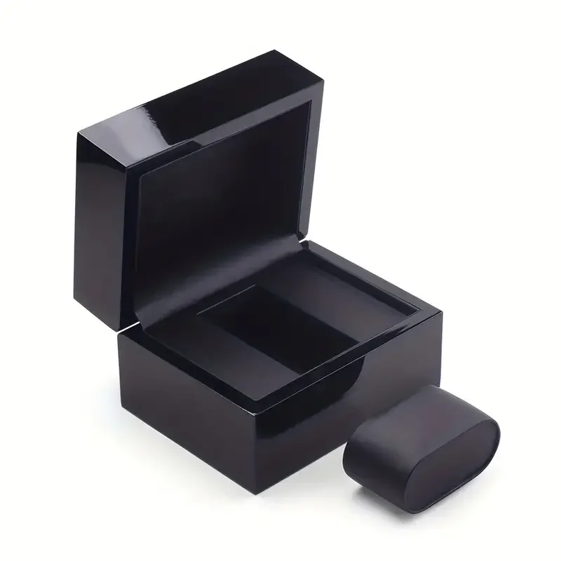 Premium Massivholz Lackierte Uhrenbox Schmuckaufbewahrung Hochwertige Vitrine für Uhren und Schmuck Premium Geschenkverpackung – Detail 2