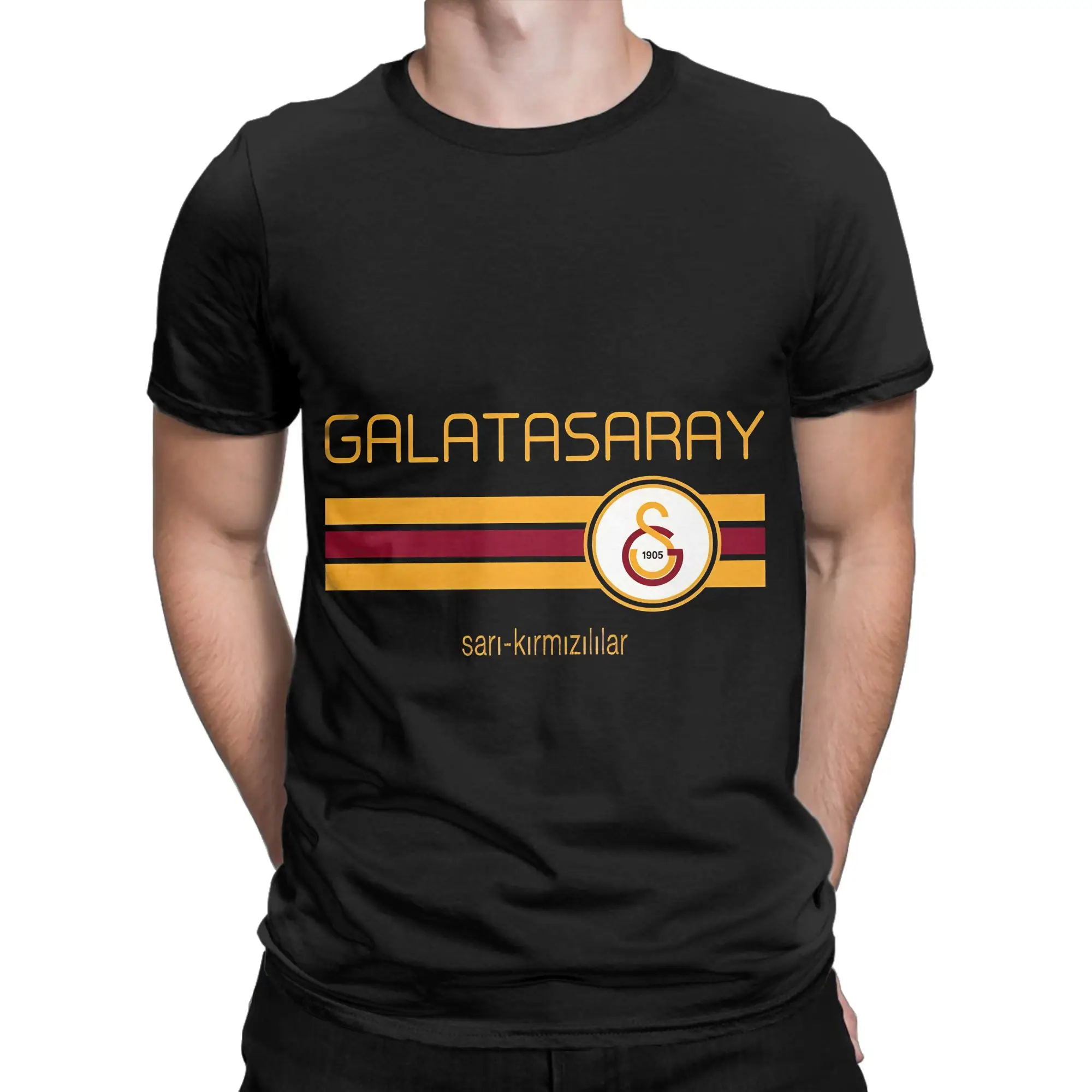 Camiseta de algodón 100% para hombre, camiseta de la Superliga Galatasaray, color rojo oscuro, novedad, camisetas Galatasaray para hombre