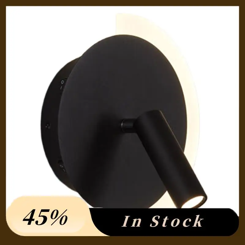 

A60zliving Room Bedroom Reading Lighting Led Wall Lamp Spotlight Sconce Wall Light Stair Lamp Corridor Aisle Decor Lighting Blac
