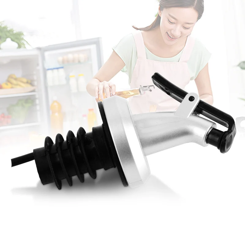 Olive Oil Bottle Stopper Cap Dispenser Spray Lock Stopper ASB Lock Leak Stopper Bottle Stopper Food Grade Rubber Nozzle Sprayer