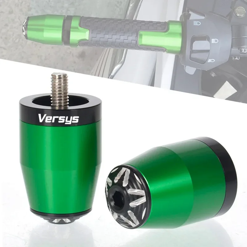 Accesorios para motocicleta Kawasaki, empuñaduras de manillar CNC, extremos de barra, tapa deslizante para kle Versys 650/1000 versys-x 300