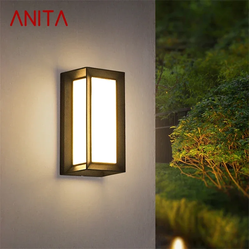 

ANITA Contemporary LED Outdoor Wall Lamps Electric Simplicity Waterproof Balcony Hallway Courtyard Villa Gate Hotel