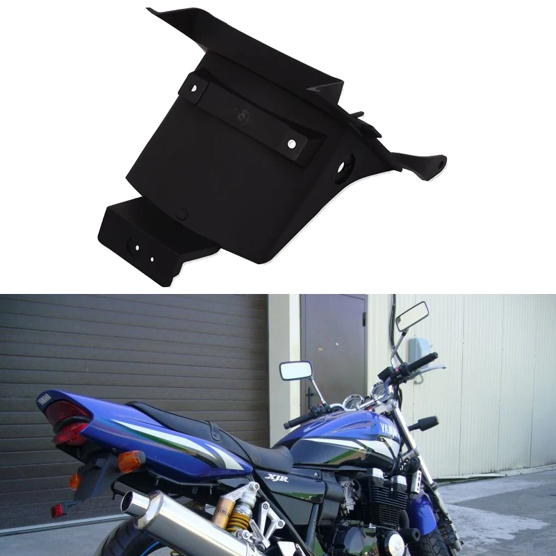 

Motorcycle ABS Rear Mud Flap Splash Guard Retro Rear Fender Mudguard License Plate Taillight for YAMAHA XJR400 XJR 400 1998-11