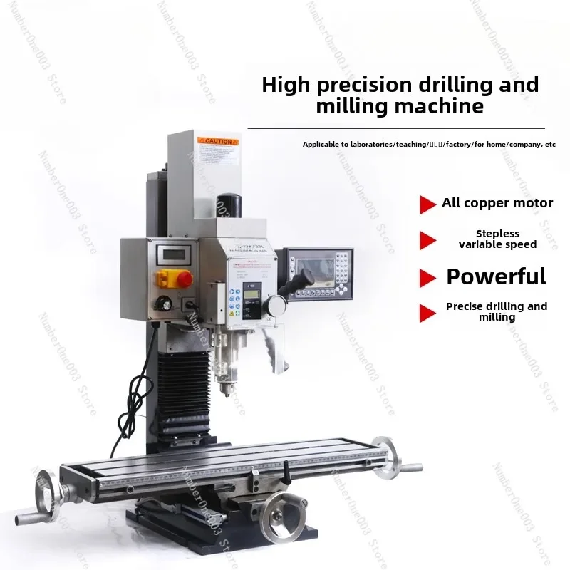 IM 220V Mini Metalworking Milling Machine - Small Household Multi-Functional Drilling & Milling Machine