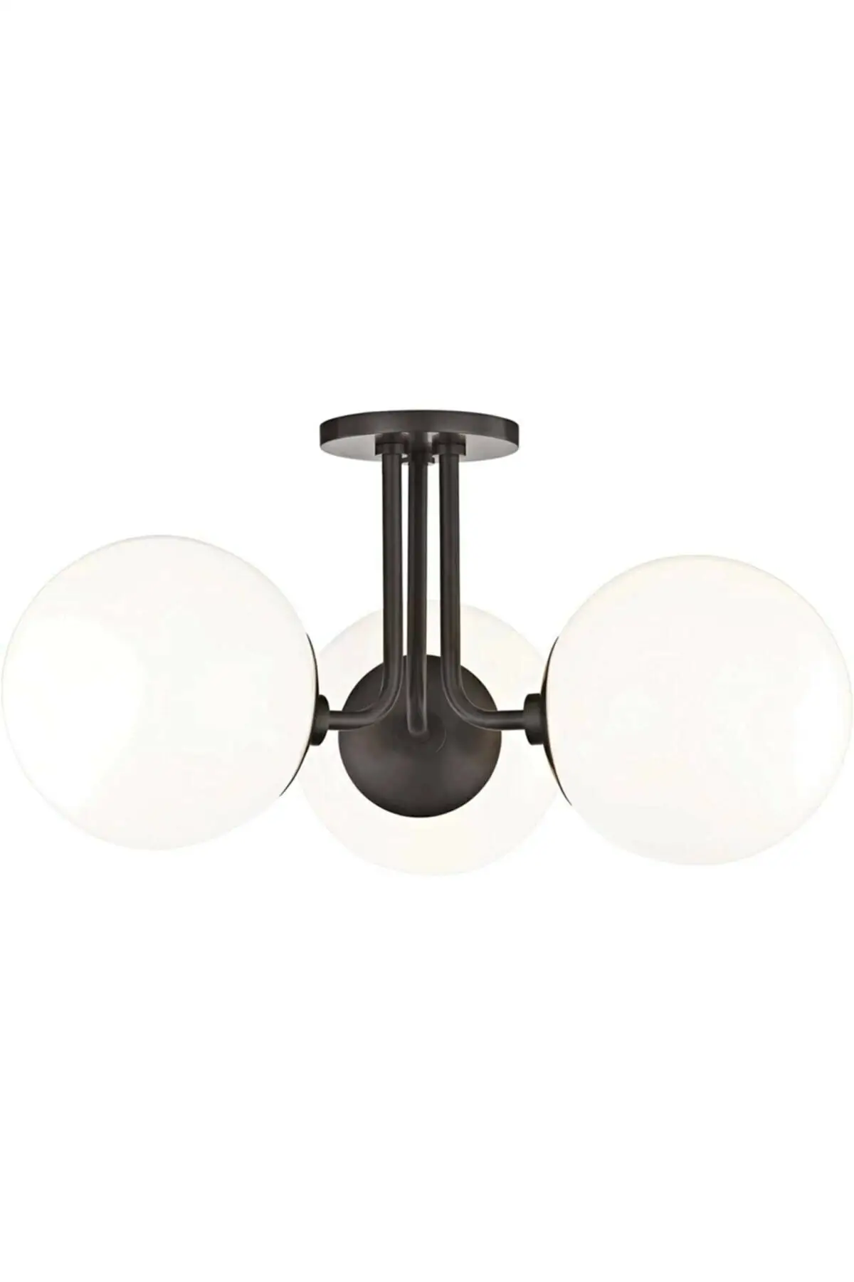 

DOLBOVI Global custom design Modern sports glu black chandelier with glass 3 pcs black chandelier