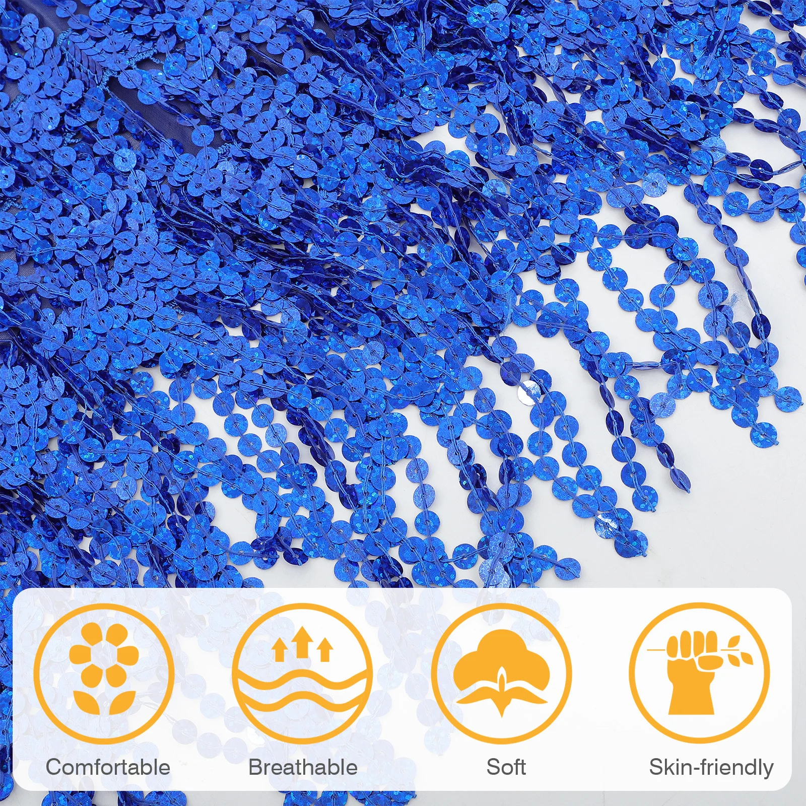 وشاح الورك المزين بالترتر للنساء لأداء الرقص الشرقي، إكسسوار للحفلات التنكرية