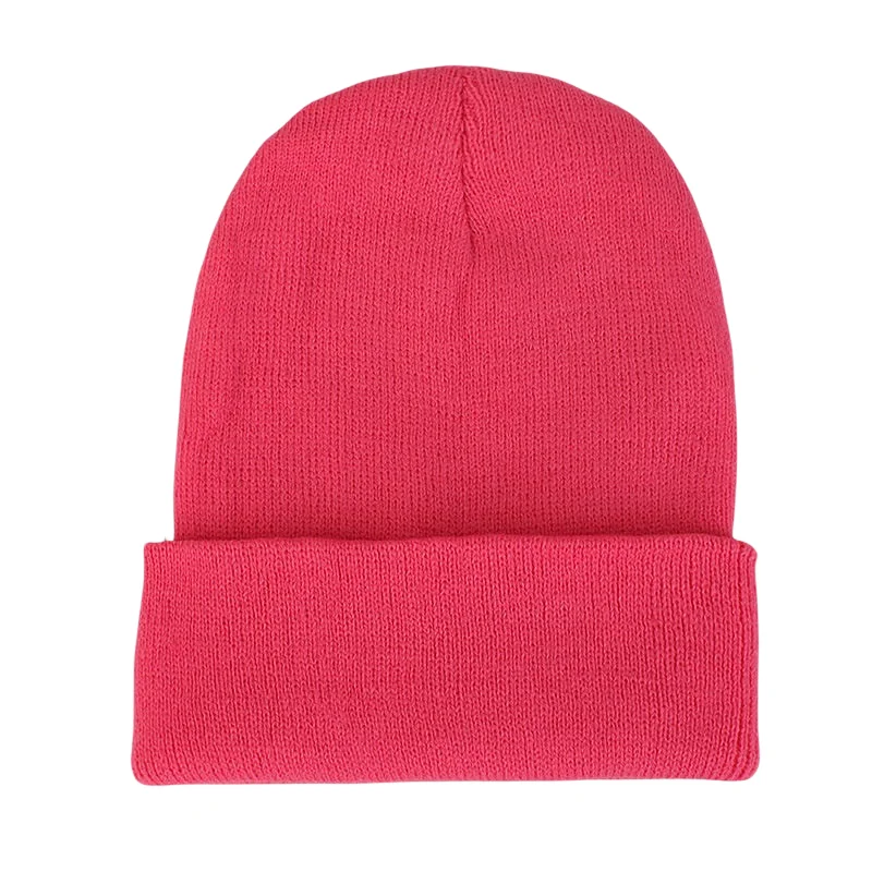 DIY Winter Beanie Hat Men Women Custom LOGO Autumn Winter Solid Color Knitted Hat Skullies Beanies For Adult Team Ski Winter Hat