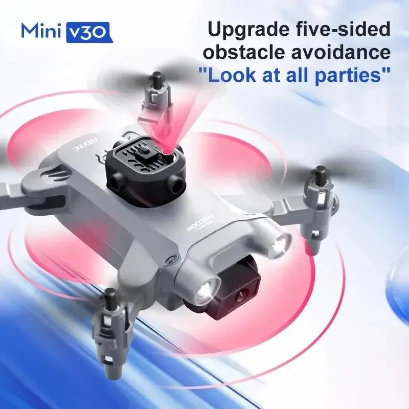 New V30 Mini Drone 4K 1080P Dual Cameras Foldable Obstacle Avoidance Compact Professional Quadcopter Kid Toys WiFi FPV