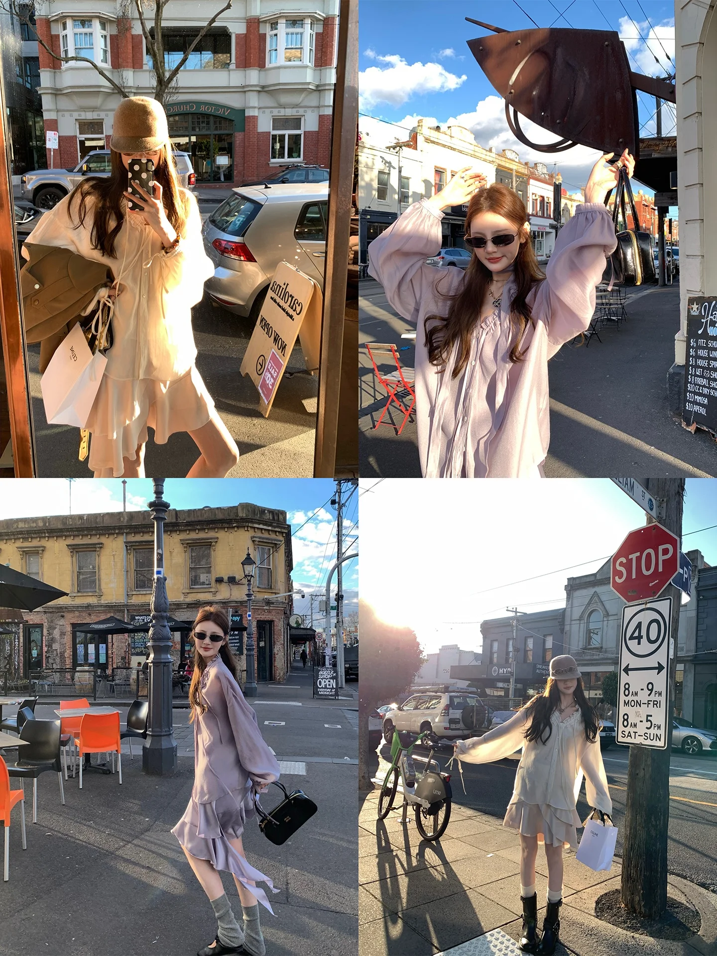 

Aaaaxbbb Budapest Evening Lilies Женский модный комплект с асимметричным подолом и оборками, юбка-полусолнце, длинный рукав, V-образный вырез, на пуговицах, повседневный стиль