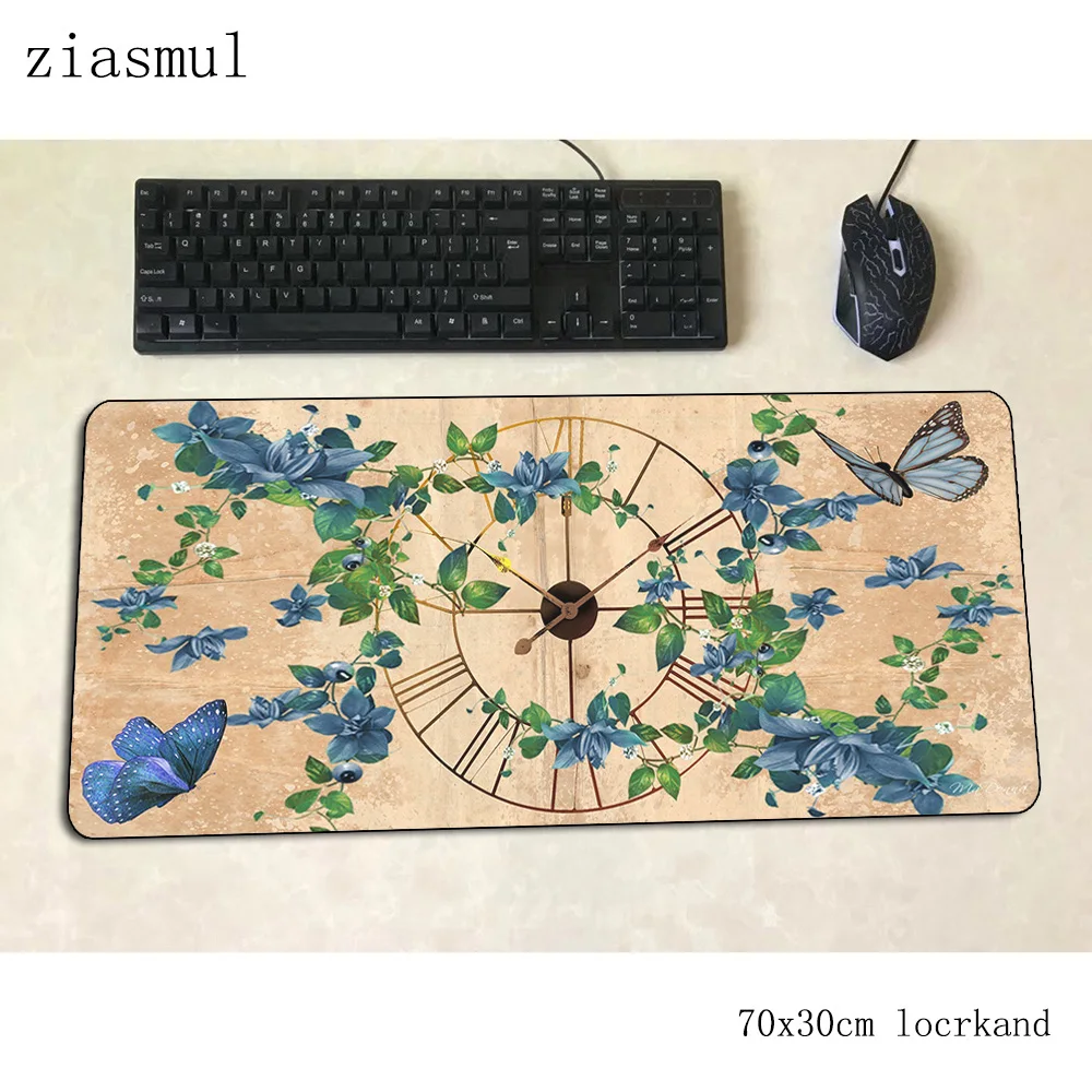 Clock mouse pad New arrival Computer mat 700x300x3mm gaming mousepad large wrist rest padmouse keyboard games pc gamer desk