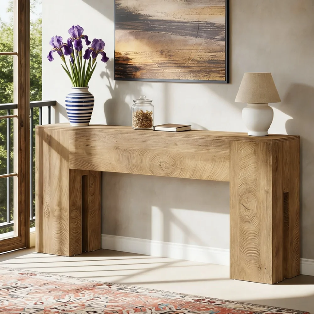 

Console table, living room table, suitable for use in small living rooms, bedrooms, studies, and along office walls