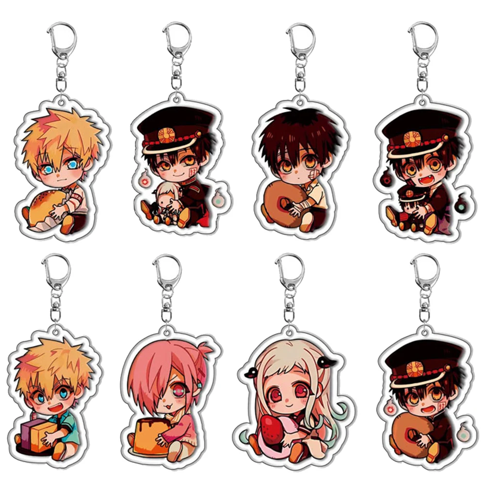 

Anime Hanako kun Acrylic Keychain Yugi Amane Minamoto Kou Yashiro Nene Aoi Akane Cosplay Figure Pendant Bag Collection Keyring