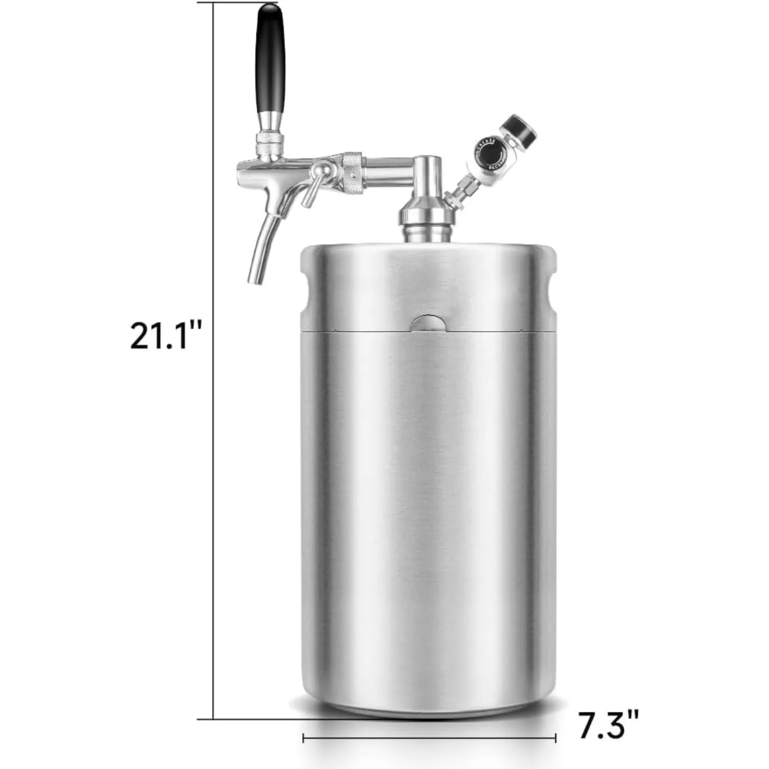 برميل صغير، نظام توزيع منزلي معزز، صنبور قابل للتعديل يحافظ على الكربون وfrh للبيرة والحرف اليدوية