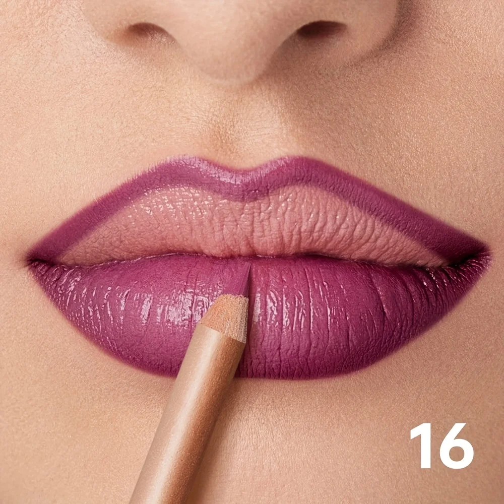 Matte Lip Liner Pencil Nude, langdurig waterdicht, veegvast, nauwkeurige omtrek, gladde romige formule