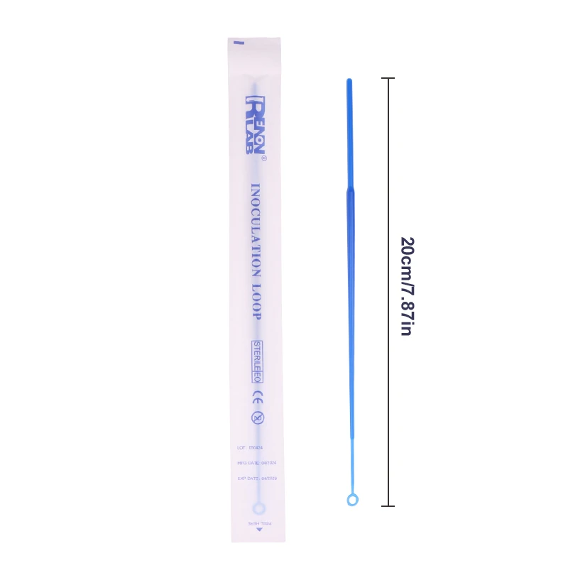 10 ชิ้น 1ul/10ul Sampling Rod Inoculation Rod ทิ้ง Inoculation แหวนอิสระปราศจากเชื้อบรรจุภัณฑ์