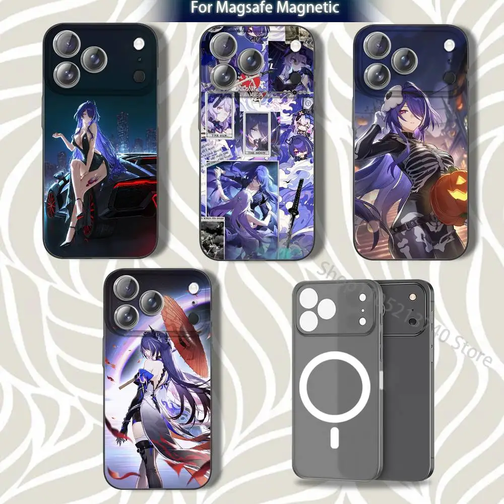 

A-Acheron H-HonkaiS Phone Case For iPhone 15,12,11,14,13,17,16,Plus,Air,Pro,Max,E,Mini for Magsafe Magnetic Frosted Grey