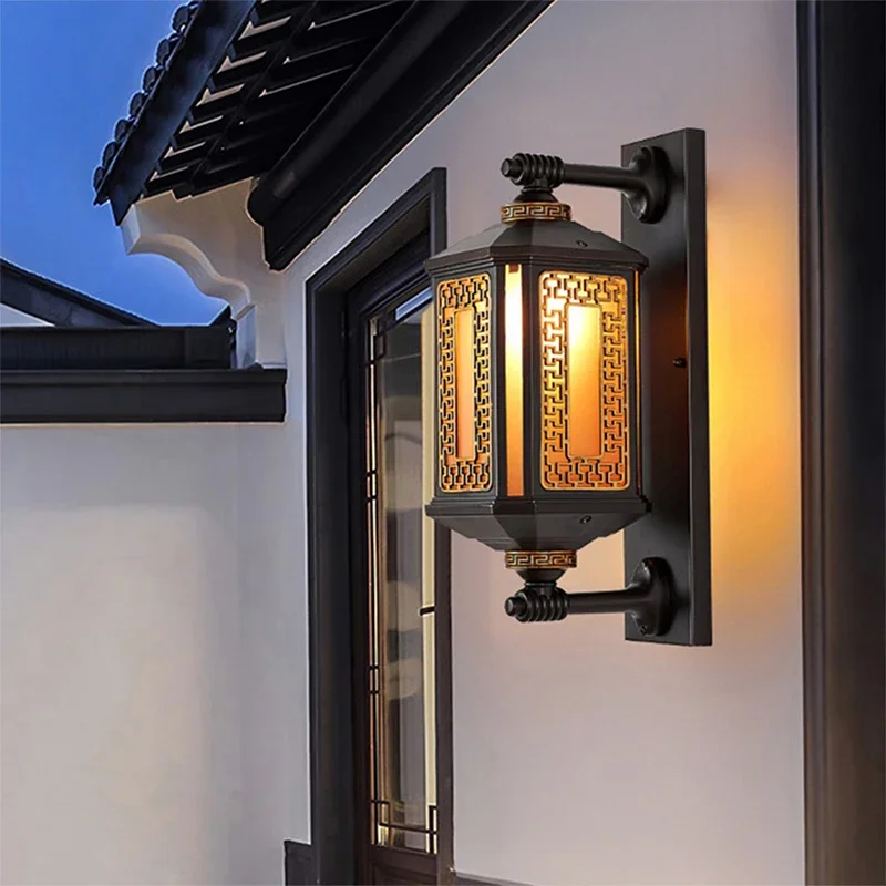 Lámpara LED de pared para exteriores, luz impermeable, simplicidad eléctrica, balcón, pasillo, patio, Villa, puerta, Hotel