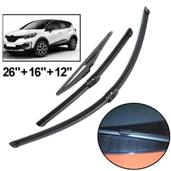 3Pcs Front Rear Tailgate Windscreen Wiper Blades Set For Renault Captur Kaptur 2020 2019 2018 2017 2016 26