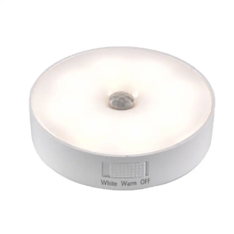 【NEW B63C】 Motion Sensor LED Light USB Nightlights Chargeable Lamp for Kitchen Bedroom Stairs Hallway Cabinet Closet Wardrobe