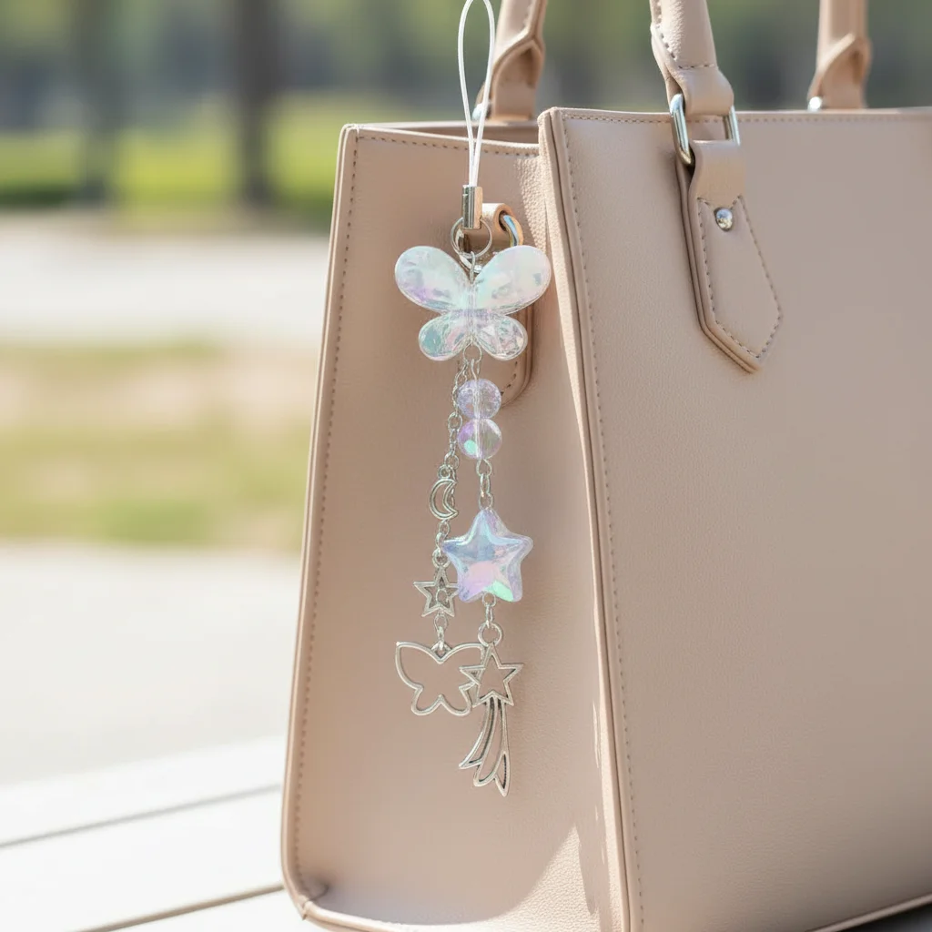 

Trendy Y2K Phone Charms Butterfly Bowknot Phone Lanyard Sweet Girl Phonestraps