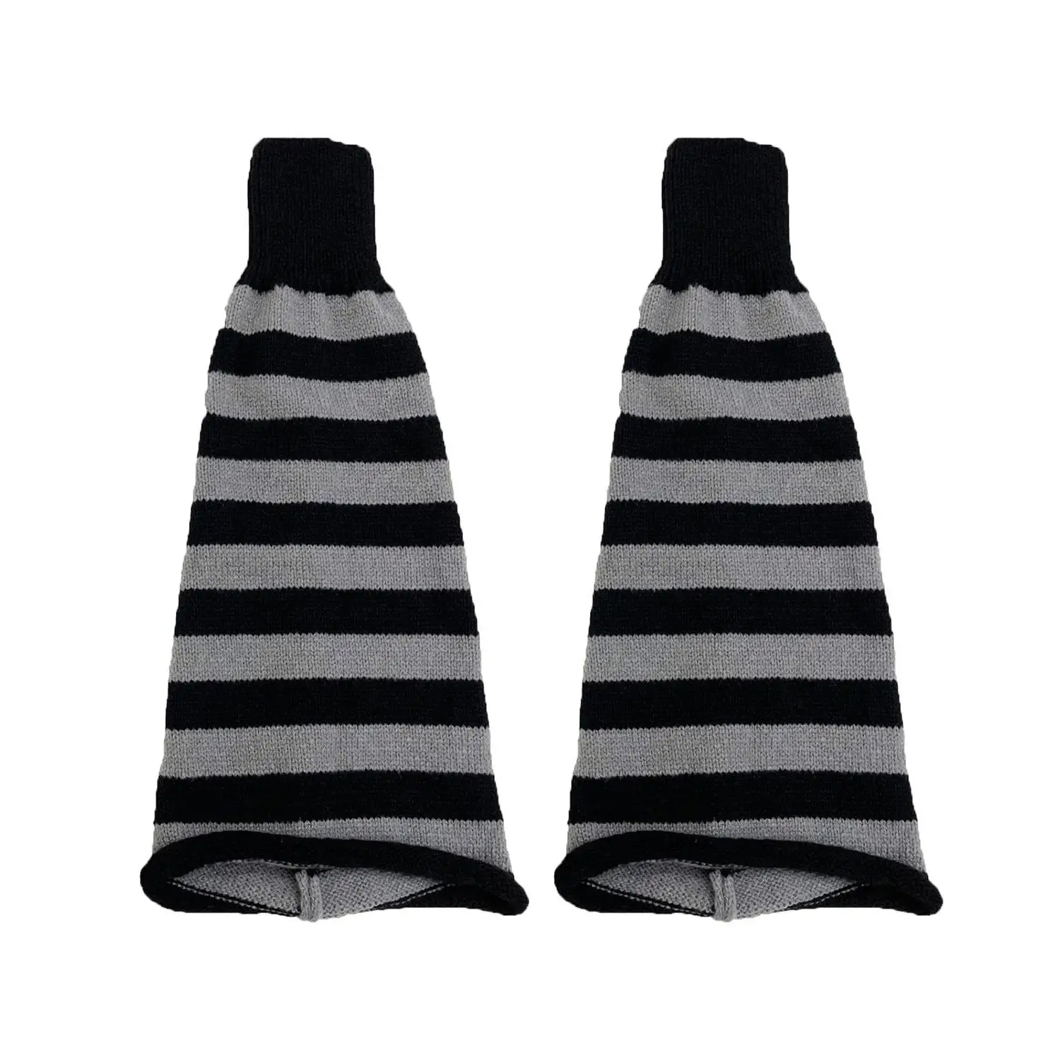 

1 пара женских гетр, осенние и зимние широкие носки, черно-белые носки в стиле Лолиты для женщин, носки в полоску